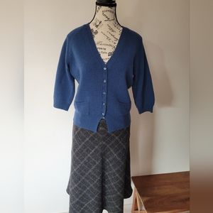 Lucky Brand 100% Lambs Wool Sweater/Cardigan . Size L .